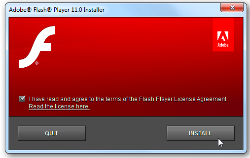 install latest adobe flash player for chrome
